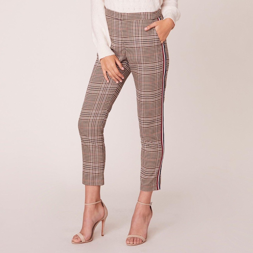 BB Dakota Check Again Pant with Contrast Stipes